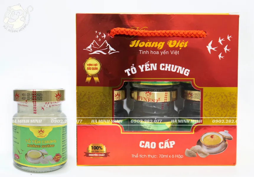 Tổ yến chưng không đường hộp 70mlx6