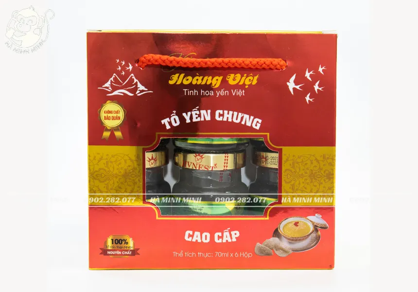 Tổ yến chưng không đường hộp 70mlx6