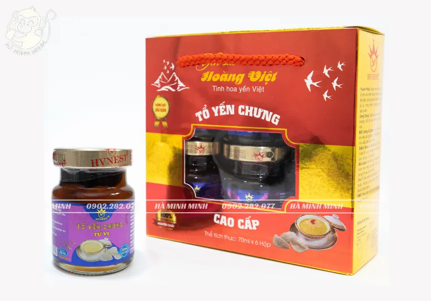 Tổ yến chưng tứ vị hộp 70mlx6