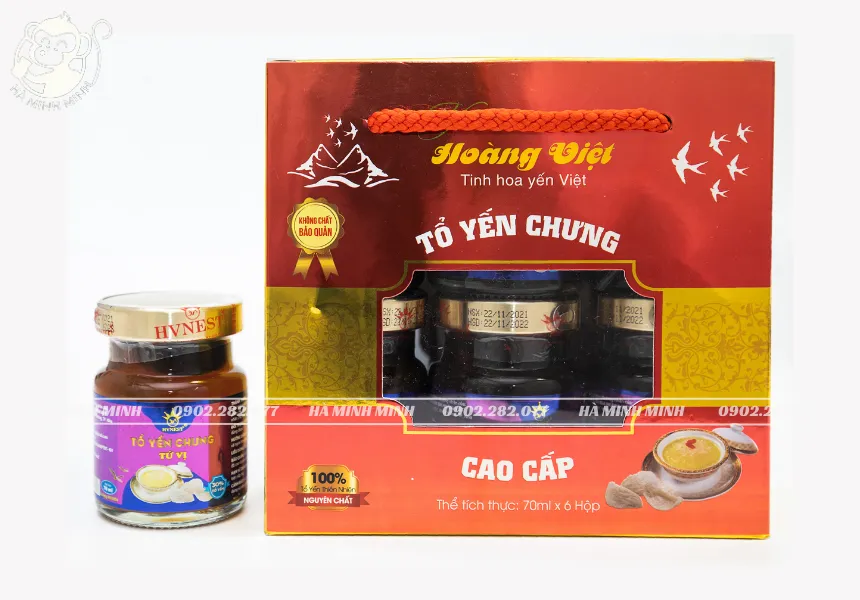 Tổ yến chưng tứ vị hộp 70mlx6