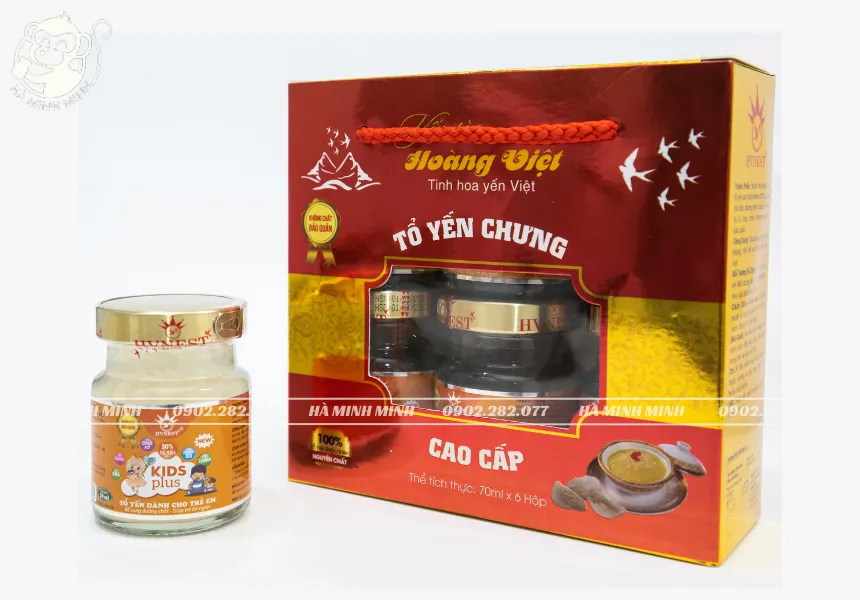 Tổ yến chưng đường phèn Kidplus hộp 70mlx6