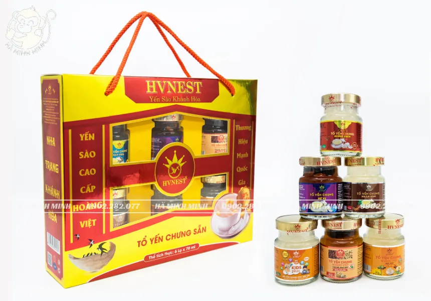 Combo tổ yến chưng mix 6 vị - Hộp VIP