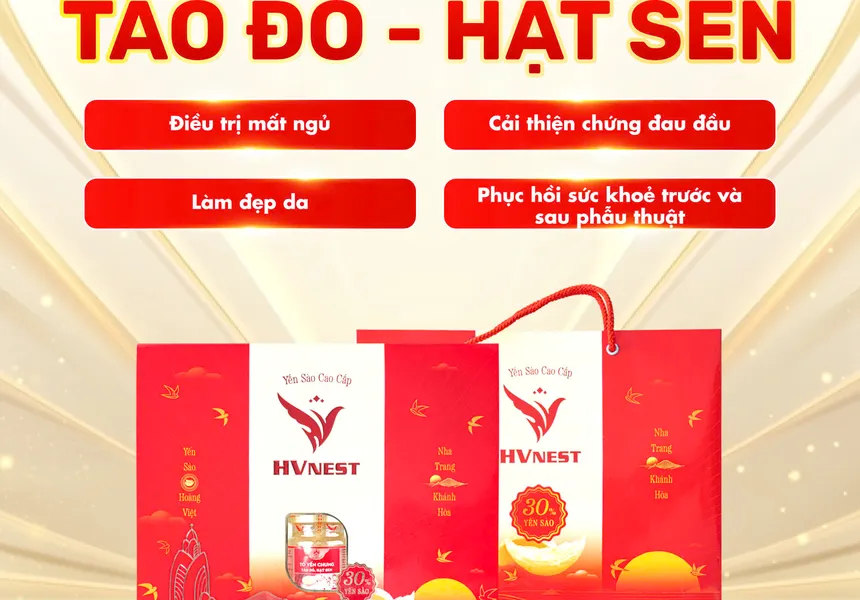 Tổ yến chưng táo hạt sen - Hộp VIP