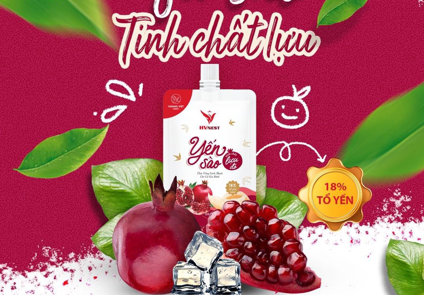 Yến sào tinh chất lựu túi 105ml