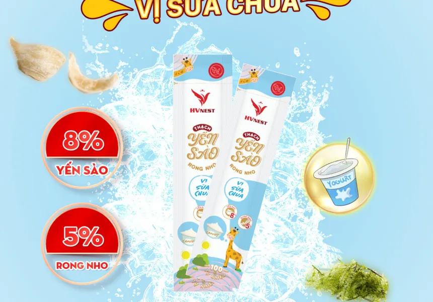 Thạch Yến sào Rong nho vị Sữa chua