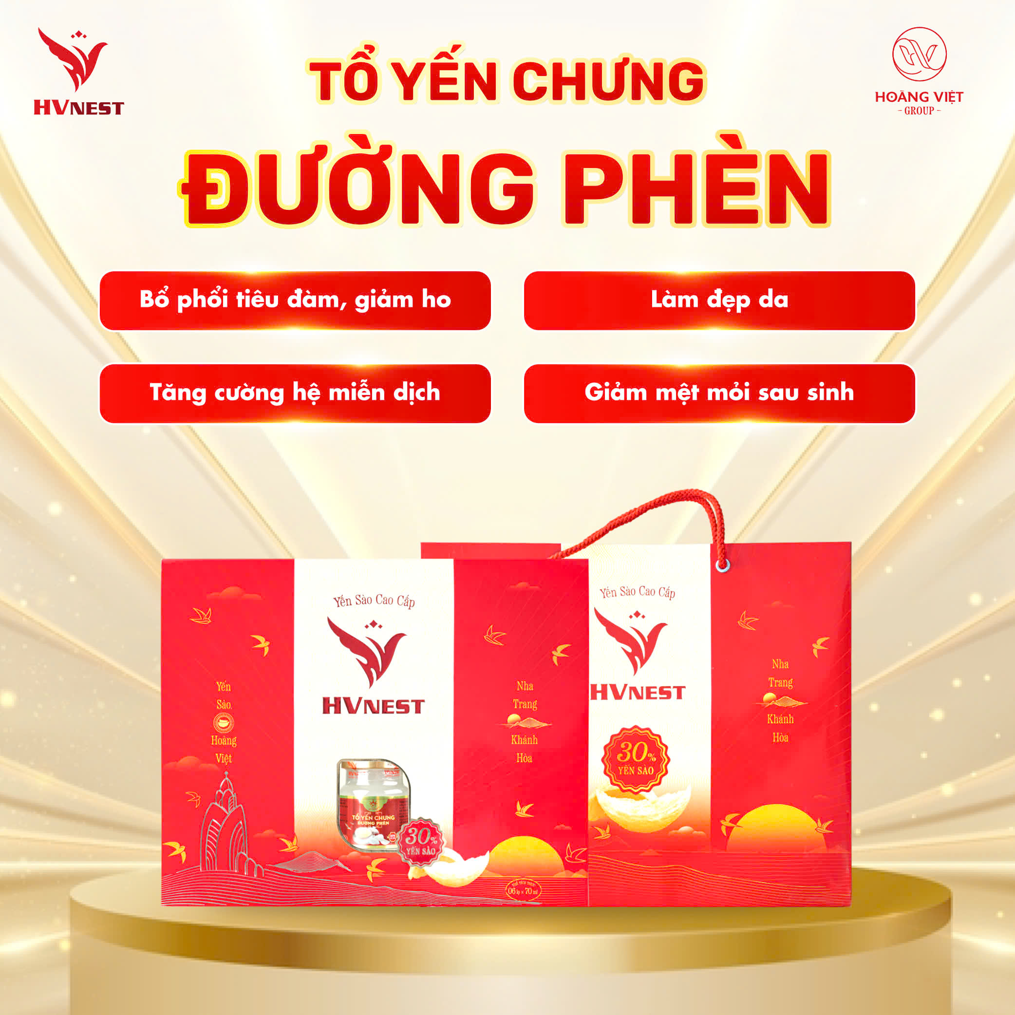 Tổ yến chưng đường phèn VIP Tổ yến chưng đường phèn VIP