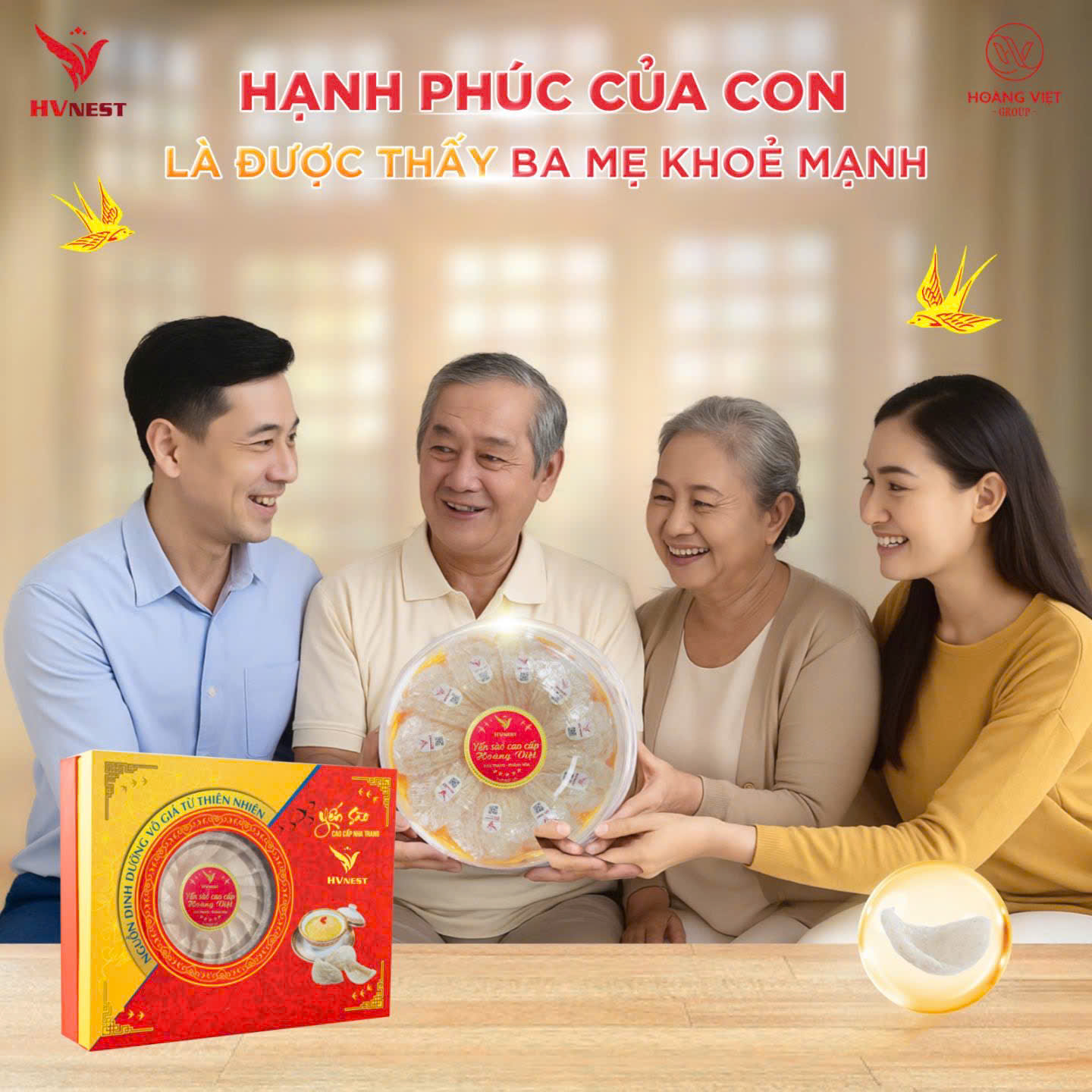 Yến sào biếu tặng – Món quà đẳng cấp cho sếp, cha mẹ, đối tác Yến sào biếu tặng – Món quà đẳng cấp cho sếp, cha mẹ, đối tác