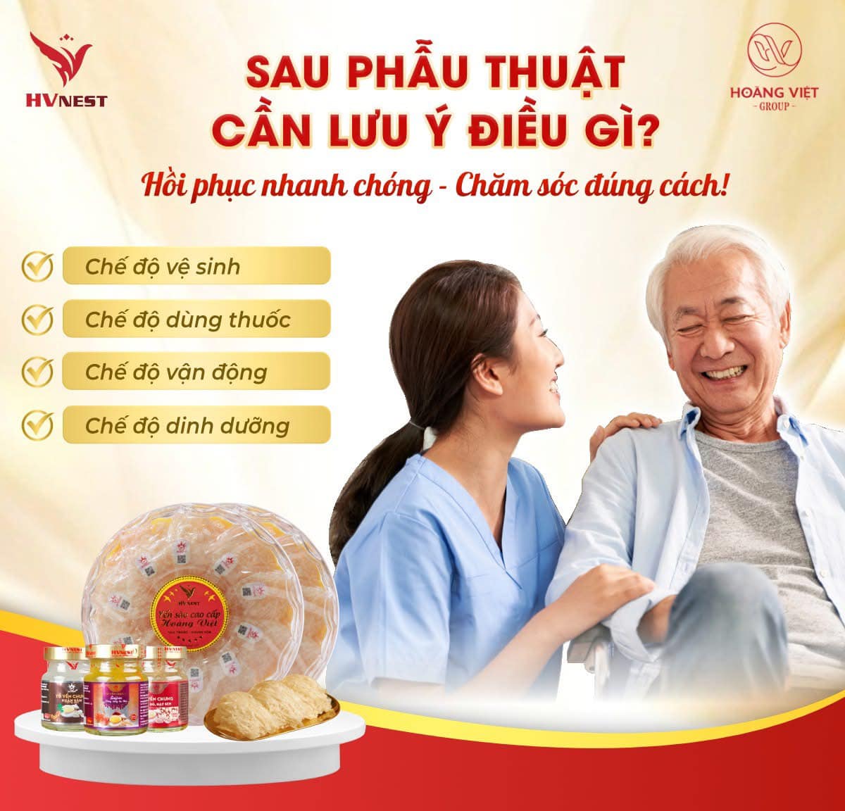 Yến sào thăm bệnh món quà phục hồi sức khỏe đầy tinh tế Yến sào thăm bệnh món quà phục hồi sức khỏe đầy tinh tế