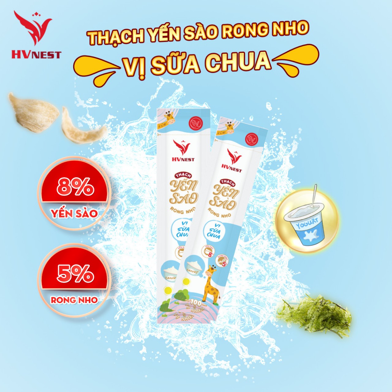 Thạch yến sào sữa chua Thạch yến sào sữa chua