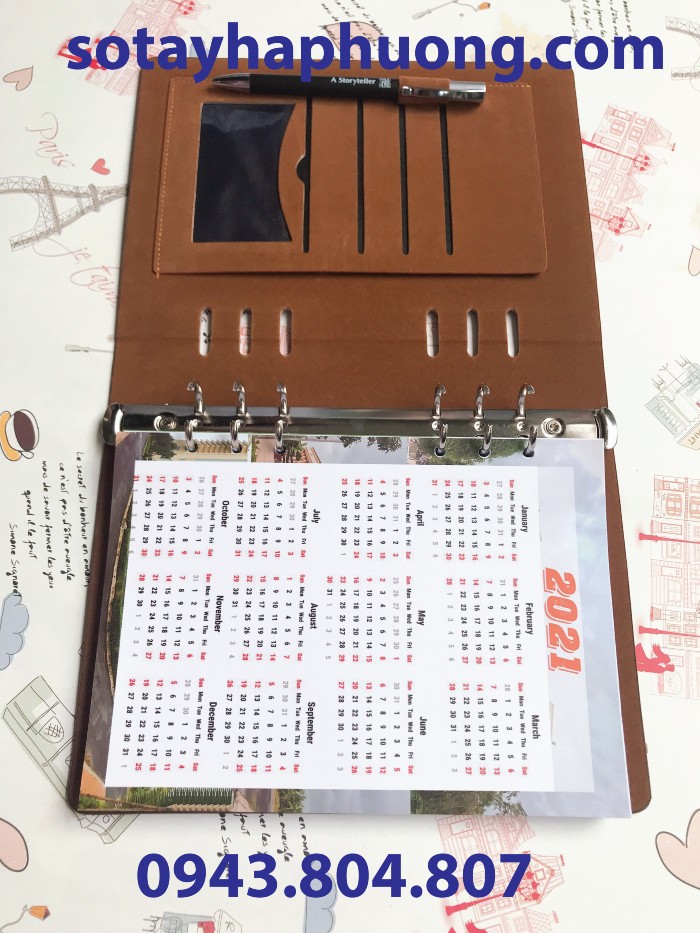 đặt in sổ tay bìa da đặt in sổ tay bìa da