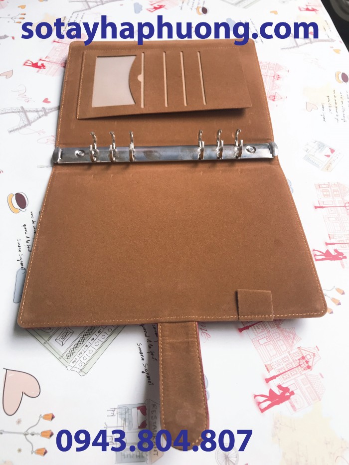 sổ còng bìa da a5 sổ còng bìa da a5