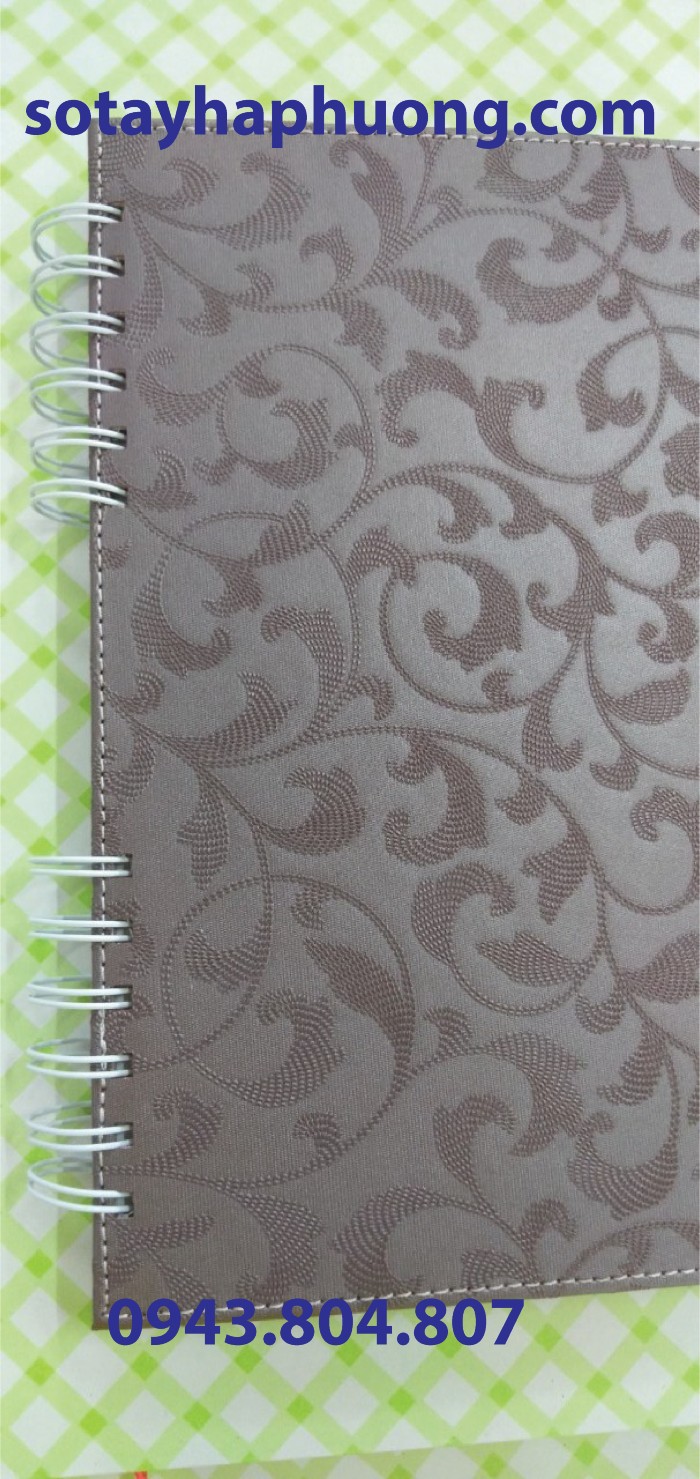 sổ tay bìa da lò xo sổ tay bìa da lò xo
