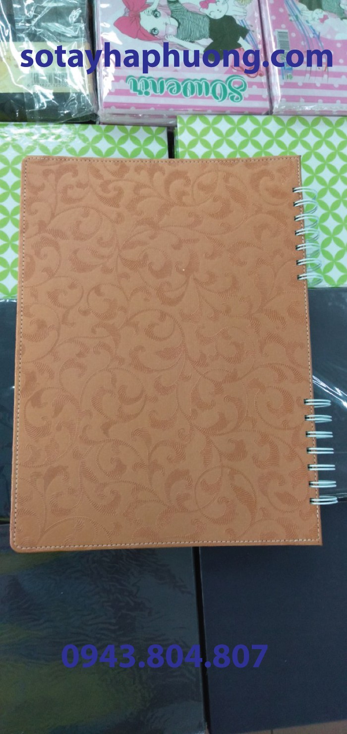 sổ tay bìa da lò xo sổ tay bìa da lò xo