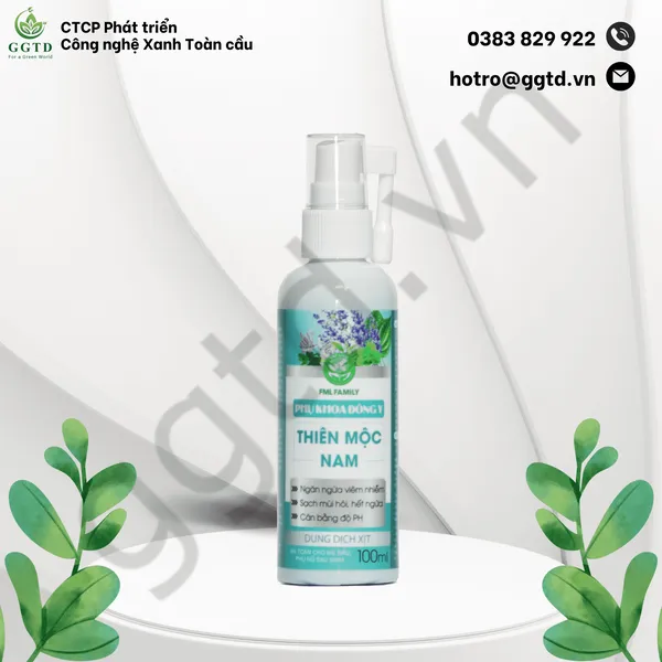 Dung dịch Vệ sinh Phụ nữ Thiên Mộc Nam (Chai xịt 100ml)