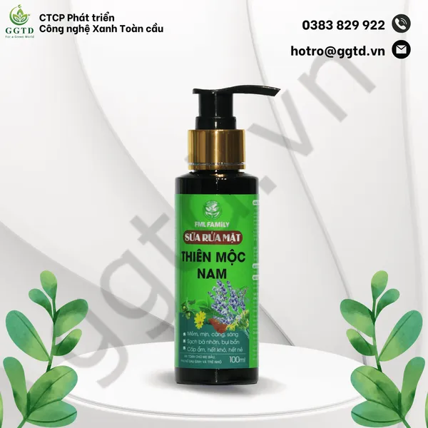 Sữa Rửa Mặt Thiên Mộc Nam (lọ nắp nhấn 100ml)