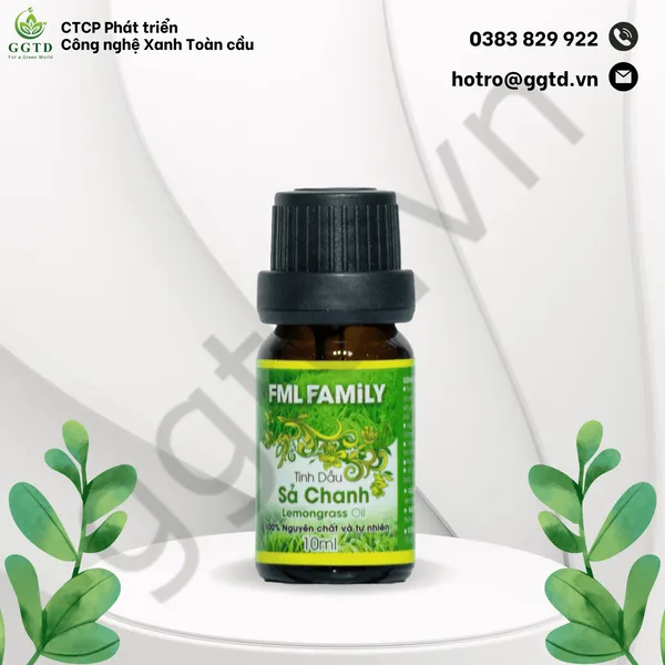 Tinh dầu Sả Chanh (Lọ nhỏ giọt 10ml)