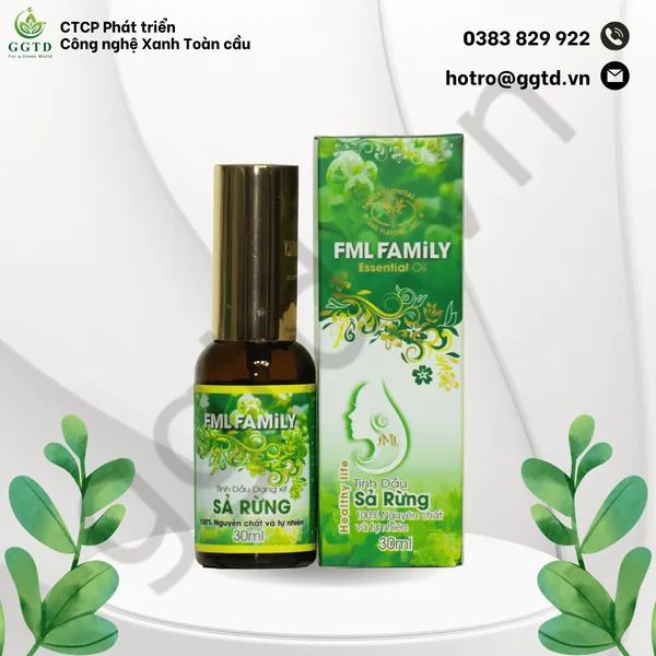 Tinh dầu Sả Rừng (Lọ Xịt 30ml)