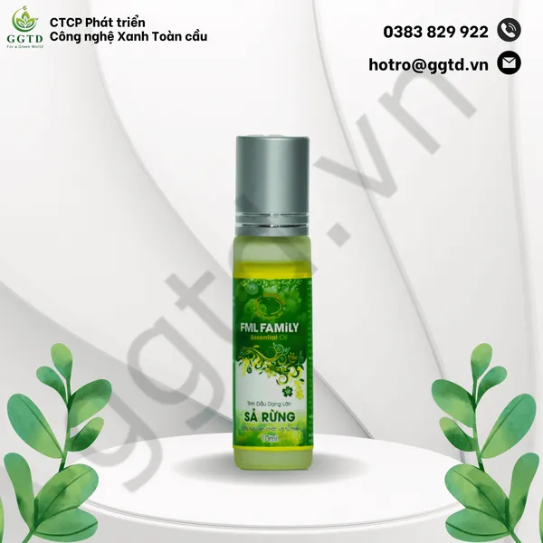 Tinh dầu Sả Rừng (Lọ Lăn 10ml)