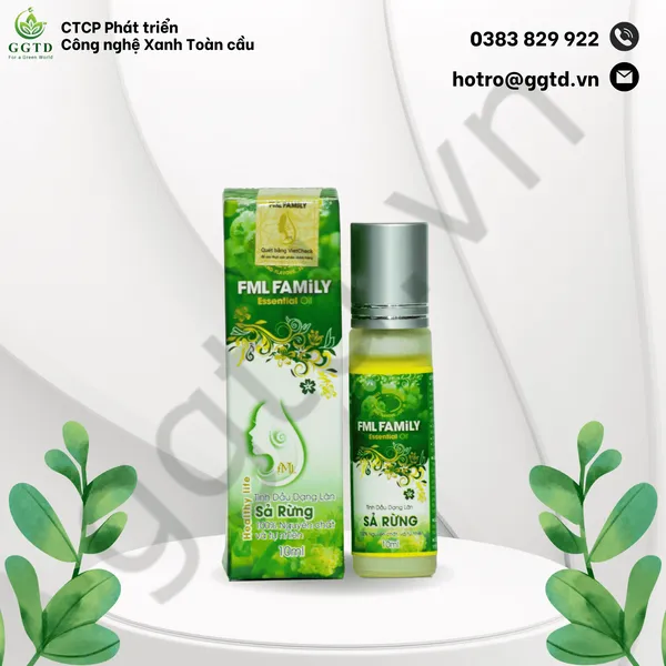 Tinh dầu Sả Rừng (Lọ Lăn 10ml)