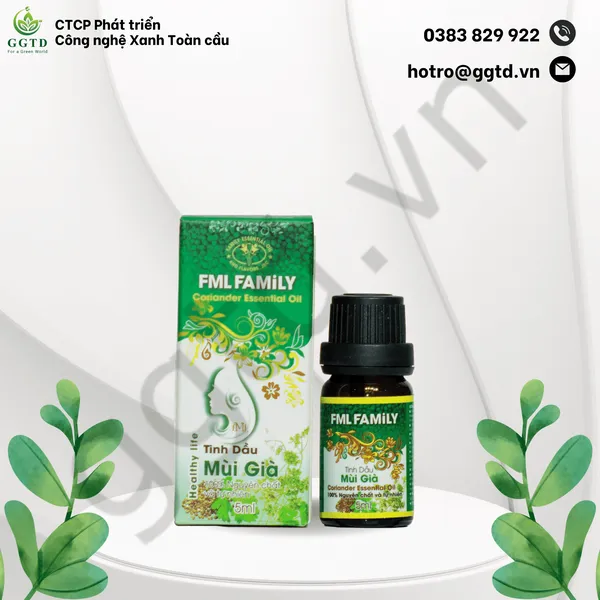 Tinh dầu Mùi già (Lọ nhỏ giọt 5ml)