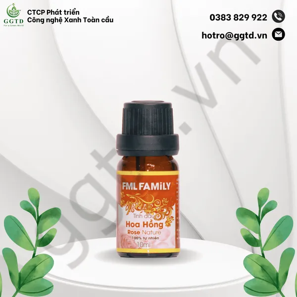 Tinh dầu Hoa hồng (Lọ nhỏ giọt 10ml)
