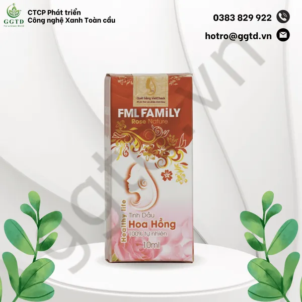 Tinh dầu Hoa hồng (Lọ nhỏ giọt 10ml)