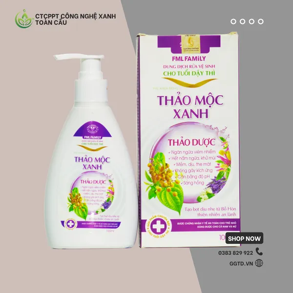 Dung dịch Vệ sinh Tuổì Dậy thì Bồ Hòn Tím