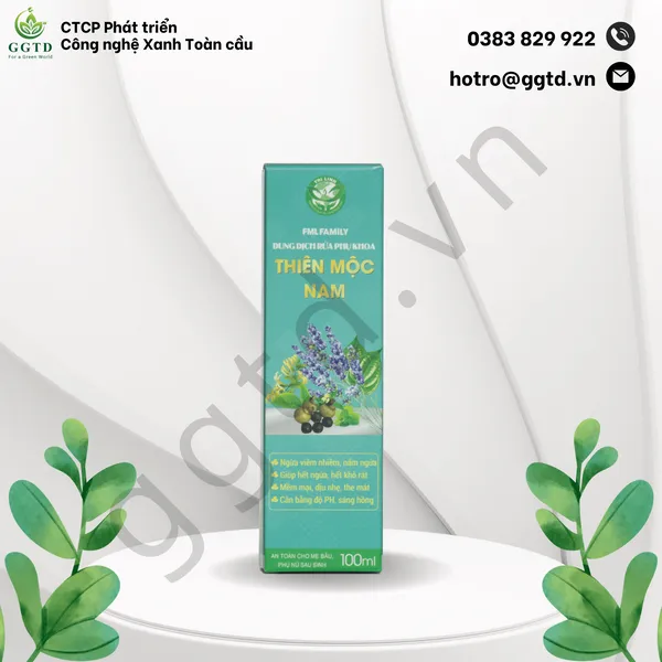 Dung dịch Vệ sinh Phụ nữ Thiên Mộc Nam (Chai nắp nhấn 100ml)