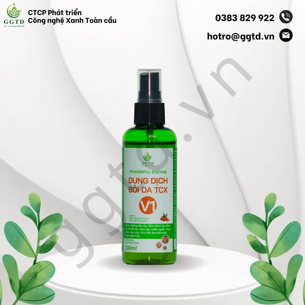Dung dịch Bôi da Powerful Enzyme TCX (Chai xịt 100ml)