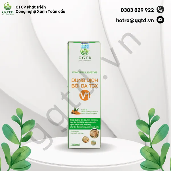Dung dịch Bôi da Powerful Enzyme TCX (Chai xịt 100ml)