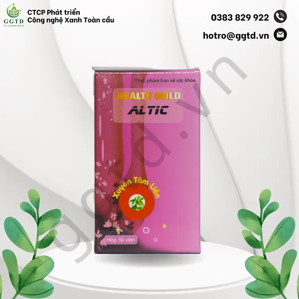 Cao Xuyên Tâm Liên Health Gold Altic (Hộp 30 viên)