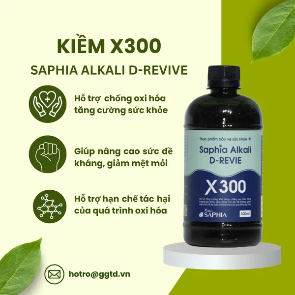 Kiềm Hồi Sinh X300 (Saphia Alkali D-REVIE X300)