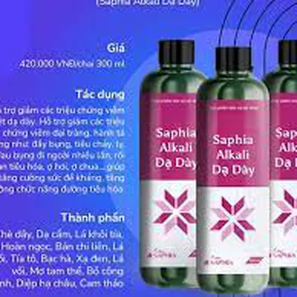 Kiềm Dạ Dày (Saphia Alkali DD)