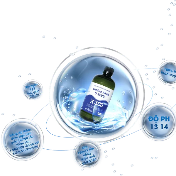 Kiềm Hồi Sinh X300 (Saphia Alkali D-REVIE X300)