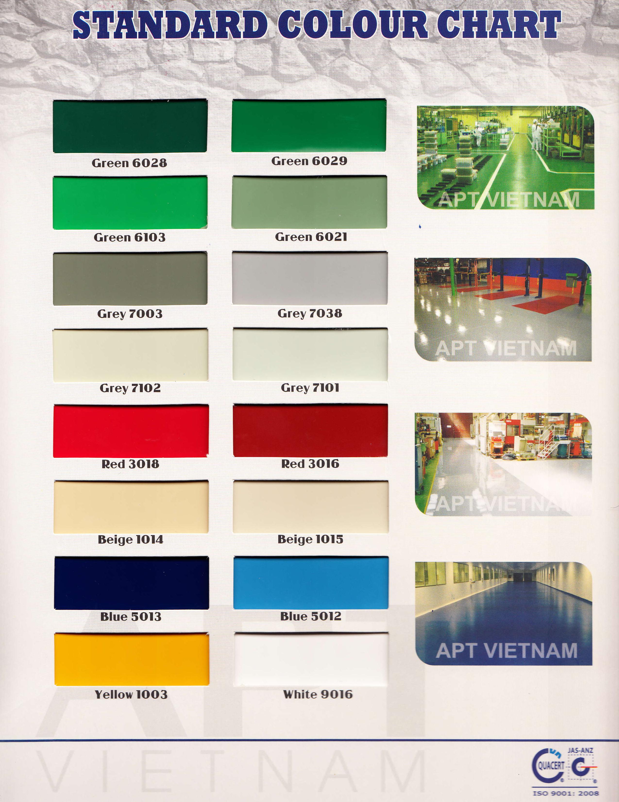 bảng màu sơn apt