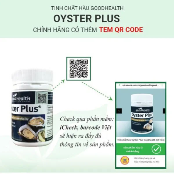 Tinh Hàu Biển Good Health Oyster Plus 229k