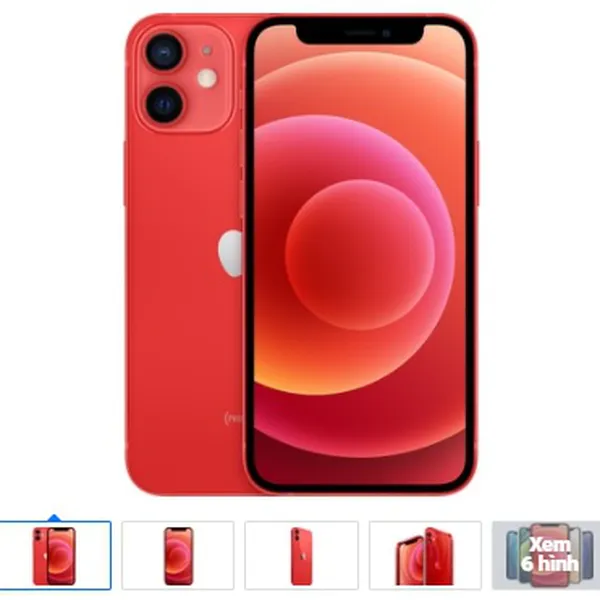 Điện thoại iPhone 12 màu đỏ