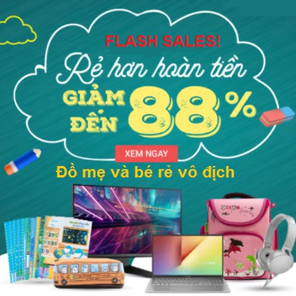 Top khuyến mãi khủng tới 70% đồ mẹ và bé