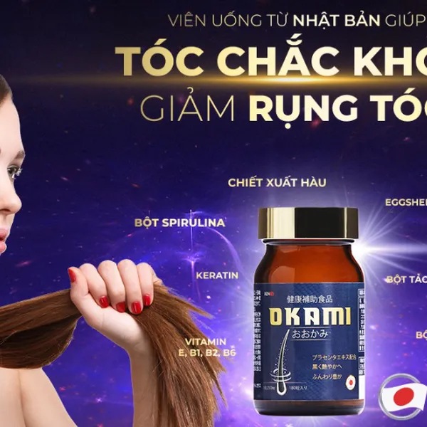 Trị rụng tóc Okami nhật bản