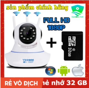 Camera Yoosee 3 râu 2.0 hình ảnh Full HD 1080P