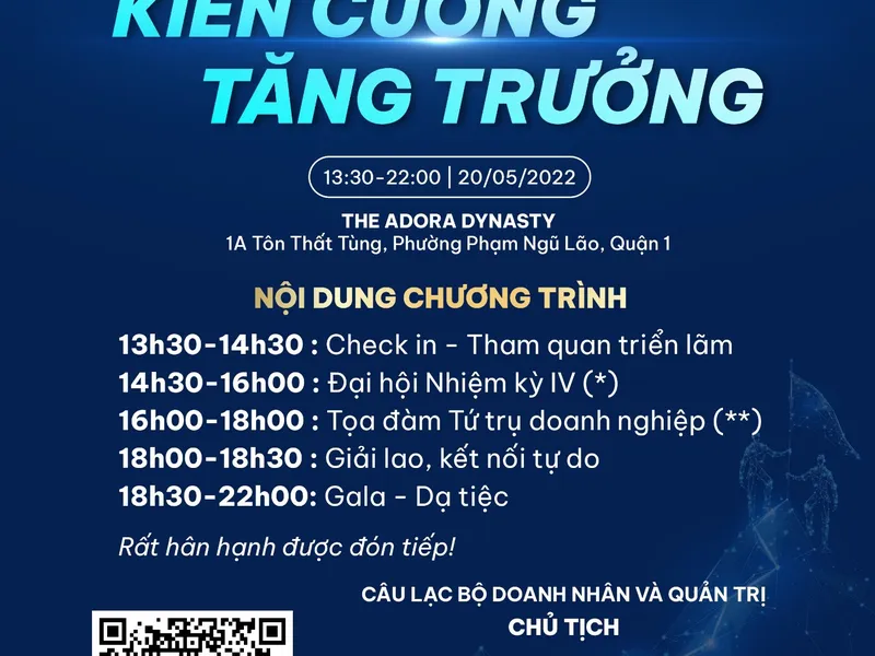 ĐẠI HỘI CLB DOANH NHÂN VÀ QUẢN TRỊ - NHIỆM KỲ IV (2022-2023)