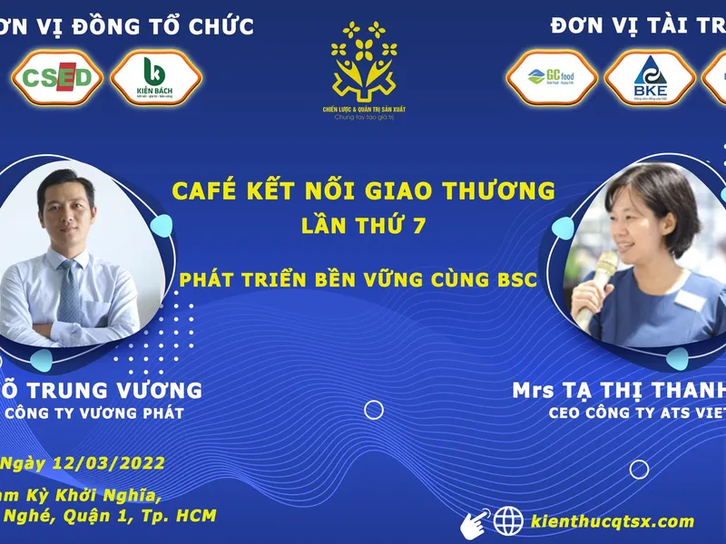 CAFE KẾT NỐI GIAO THƯƠNG LẦN 7 với Chủ Đề  PHÁT TRIỂN BỀN VỮNG CÙNG BSC