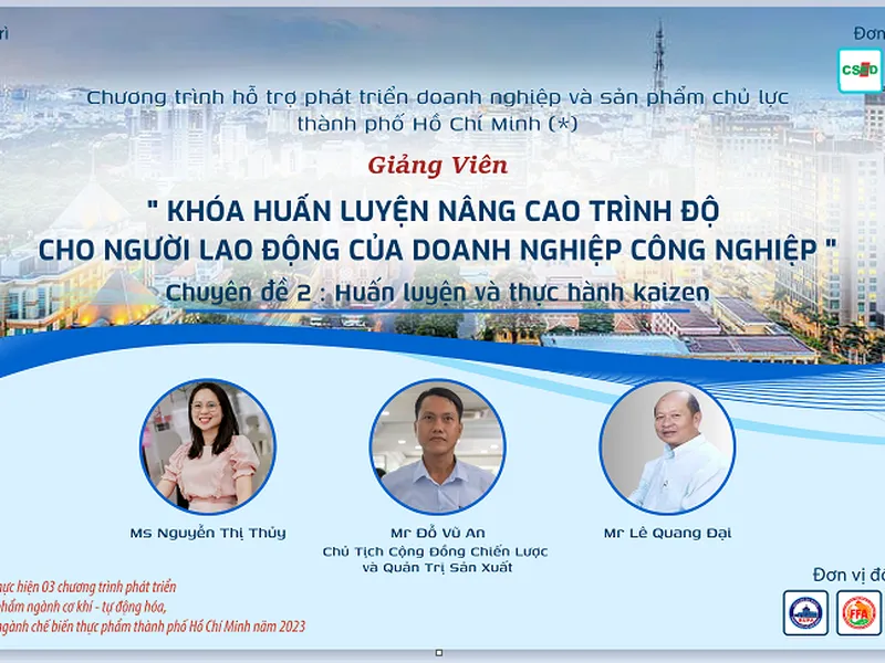 Giảng Viên Khóa Huấn luyện và thực hành Kaizen