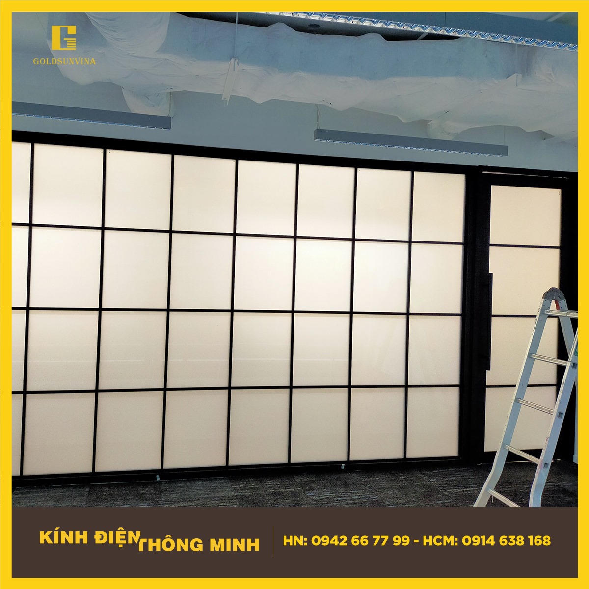 Vách kính điện thông minh với thiết kế hình hộp được yêu thích Vách kính điện thông minh với thiết kế hình hộp được yêu thích