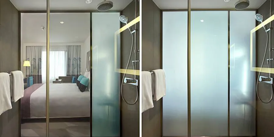 Vách kính điện thông minh đổi màu - hiện đại và tiết kiệm