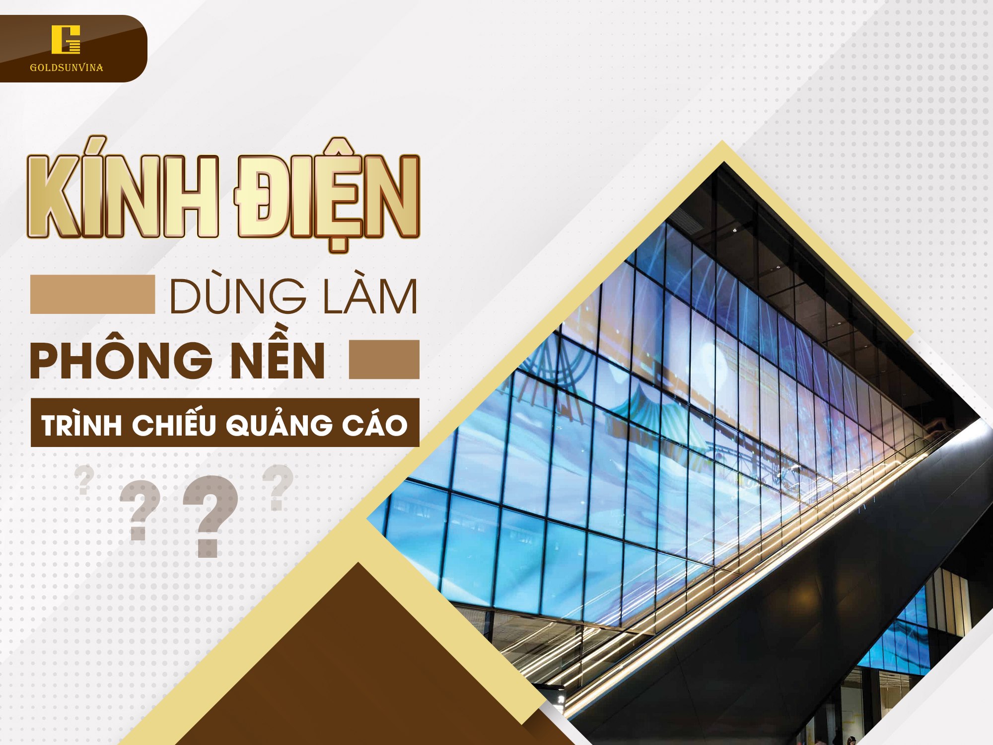 Sử dụng vách kính điện thông minh làm phông nền để trình chiếu quảng cáo  Sử dụng vách kính điện thông minh làm phông nền để trình chiếu quảng cáo