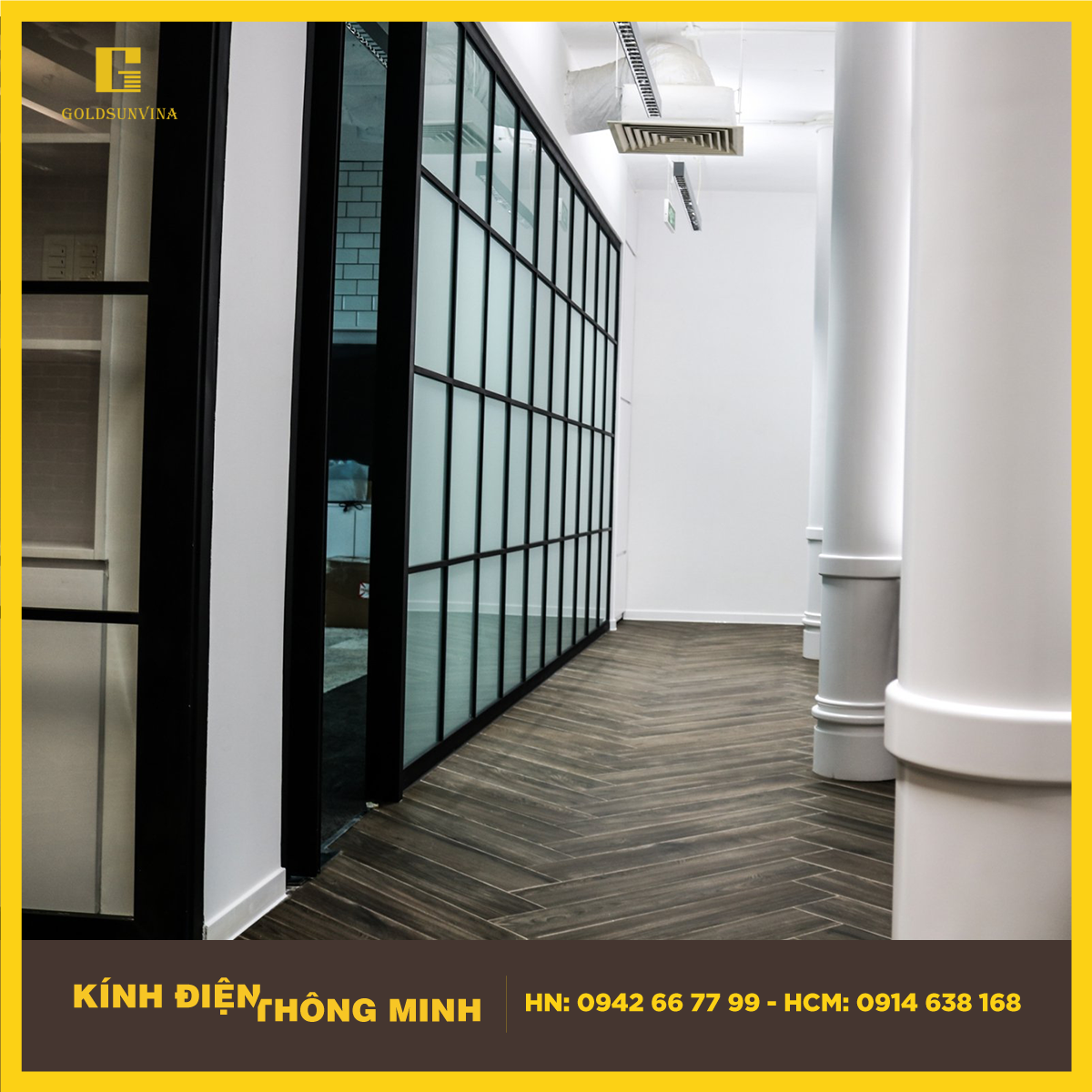 Vách ngăn kính điện thông minh vừa mở vừa riêng tư khi cần thiết Vách ngăn kính điện thông minh vừa mở vừa riêng tư khi cần thiết