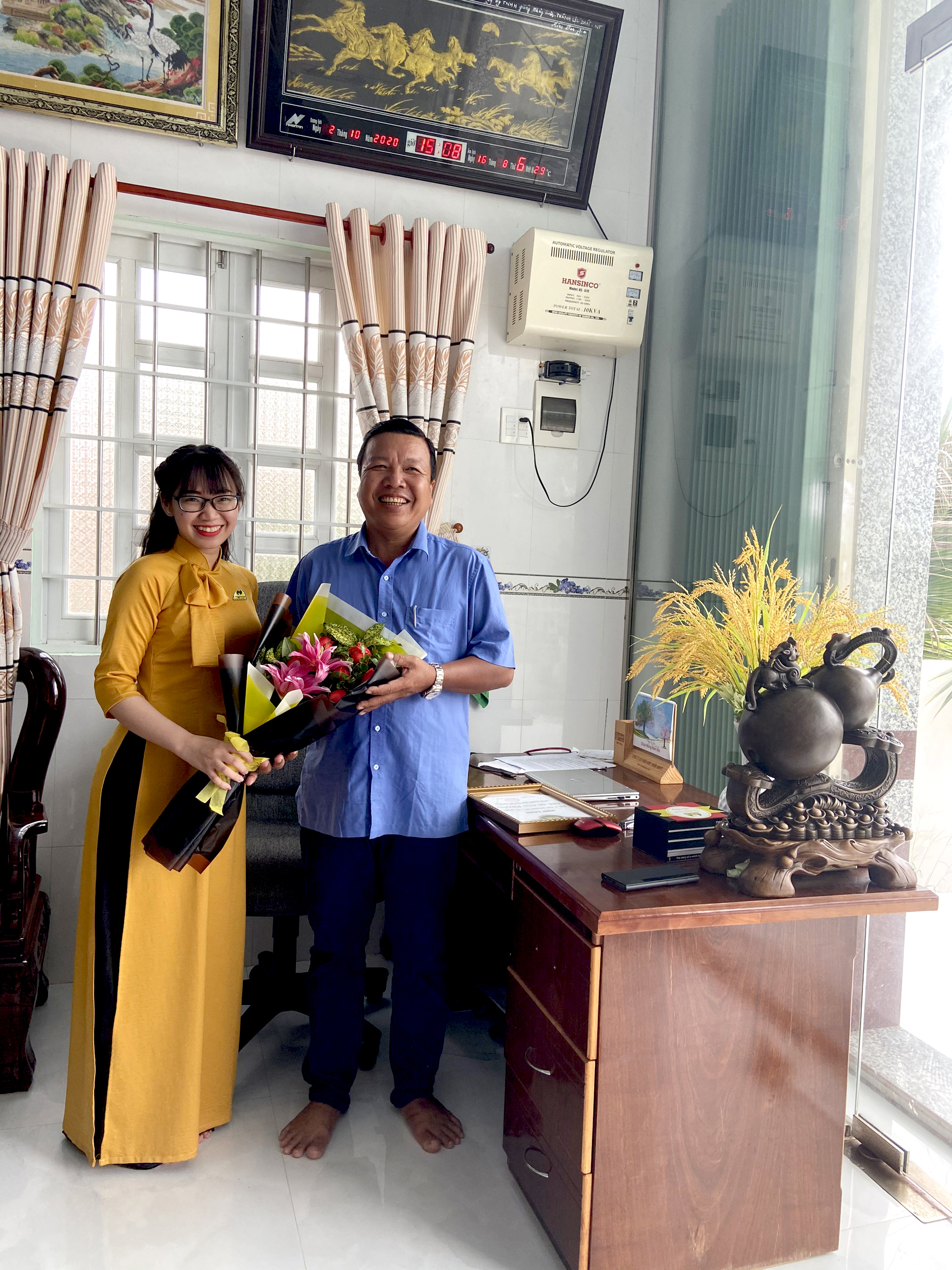 Golden Crop trao quà đại lý Quang Phăng