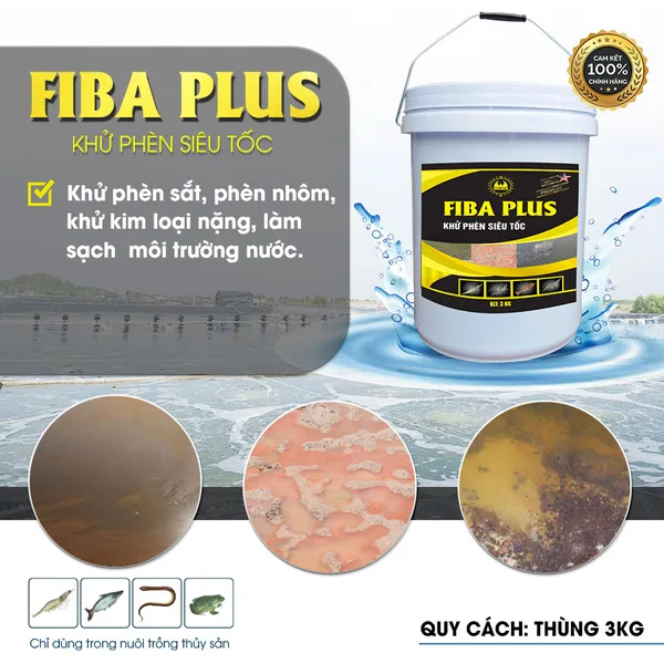 FIBA PLUS - Khử phèn siêu tốc cho ao nuôi tôm