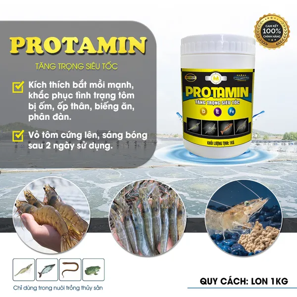 PROTAMIN - Cung cấp vitamin cho tôm cá